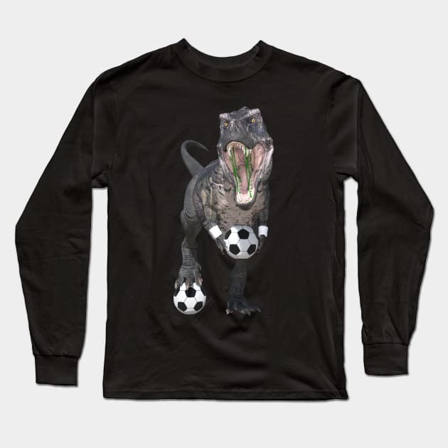 Soccer Long Sleeve T-Shirt by vonHobo